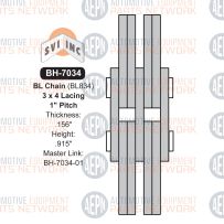 1" Pitch Leaf Chain 3x4 | BH-7034 | Drive Chain BL834