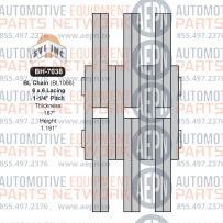 1-1/4" Pitch Leaf Chain 6x6 | BH-7038 | Drive Chain BL1066