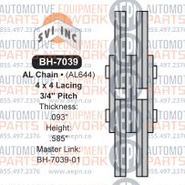 3/4" Pitch Leaf Chain 4x4 | BH-7039 | Drive Chain AL644
