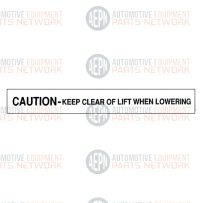Caution Keep Clear Decal | BH-7077-61G | SVI Exclusive