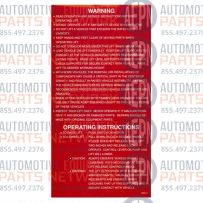 Decal Warning Label | BH-7207-62 | Benwil 300413