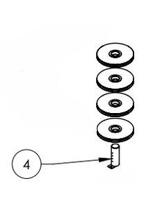 Shaft for Stack of 4 Sheaves | BH-7479-211 | Bend-Pak 5620244