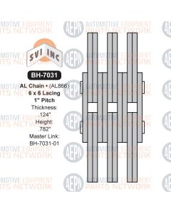 1" Pitch Leaf Chain 6x6 | BH-7031 | Drive Chain AL866