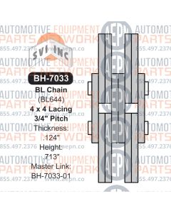 Master Link 3/4" Pitch Leaf Chain 4x4 | BH-7033-01 | Drive Chain BL644