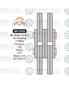1" Pitch Leaf Chain 4x4 | BH-7035 | Drive Chain BL844