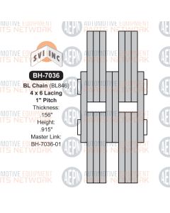 1" Pitch Leaf Chain 4x6 | BH-7036 | Drive Chain BL846