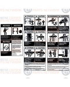 Warning Label Set | BH-7504-59 | Rotary FA572