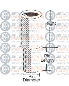 5" Nesting Height Ext 1-1/8" pin x 1" long | BH-7606-35S | SVI 