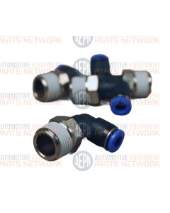 Swvl Male Elbow 6mm Tube x 3/8" BSPT | BH-7913-031 | SVI Push ON Fitting Metric Resin