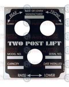 Nameplate EC-103 Std | BH-9670-58 | Weaver S-12261