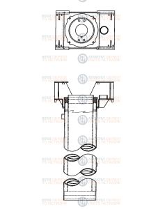 12-5/8" Front Cyl Assy Recess man leg | BH-9771-72 | Rotary 